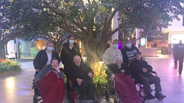 Wigan care home Residents enjoy a garden themed day out